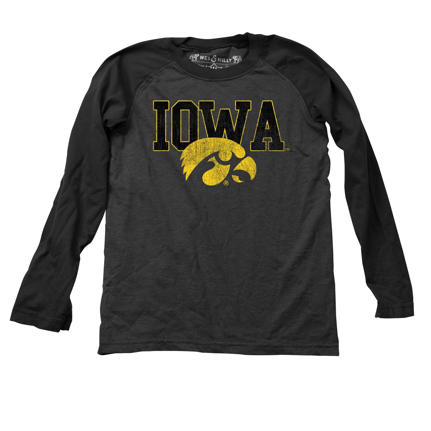 Iowa Hawkeyes  Youth LS Raglan