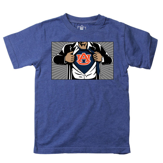 Auburn Tigers Youth Boys Super Team SS Blend Tee