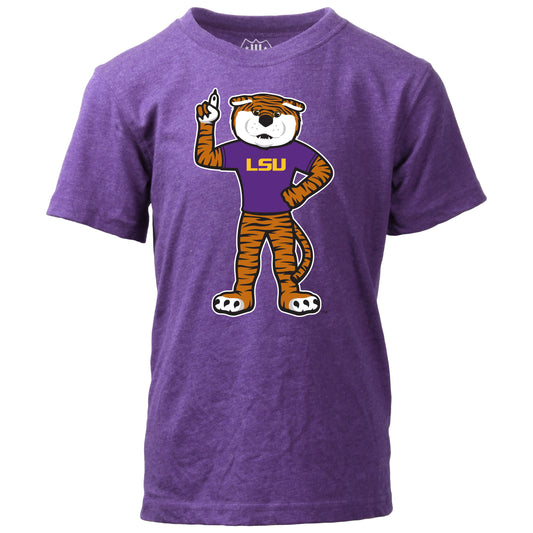 LSU Tigers Youth Short Sleeve Blend Tee