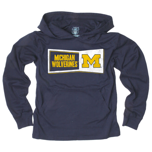 Michigan Wolverines Youth Boys Hooded Pull Over