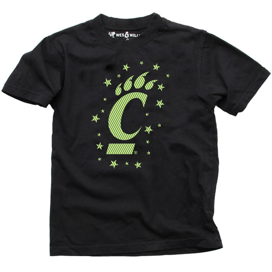 Cincinnati Bearcats Youth Boys Glow In The Dark Tee