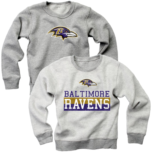 Wes and Willy Baltimore Ravens NFL Kids Reversible Fleece Top