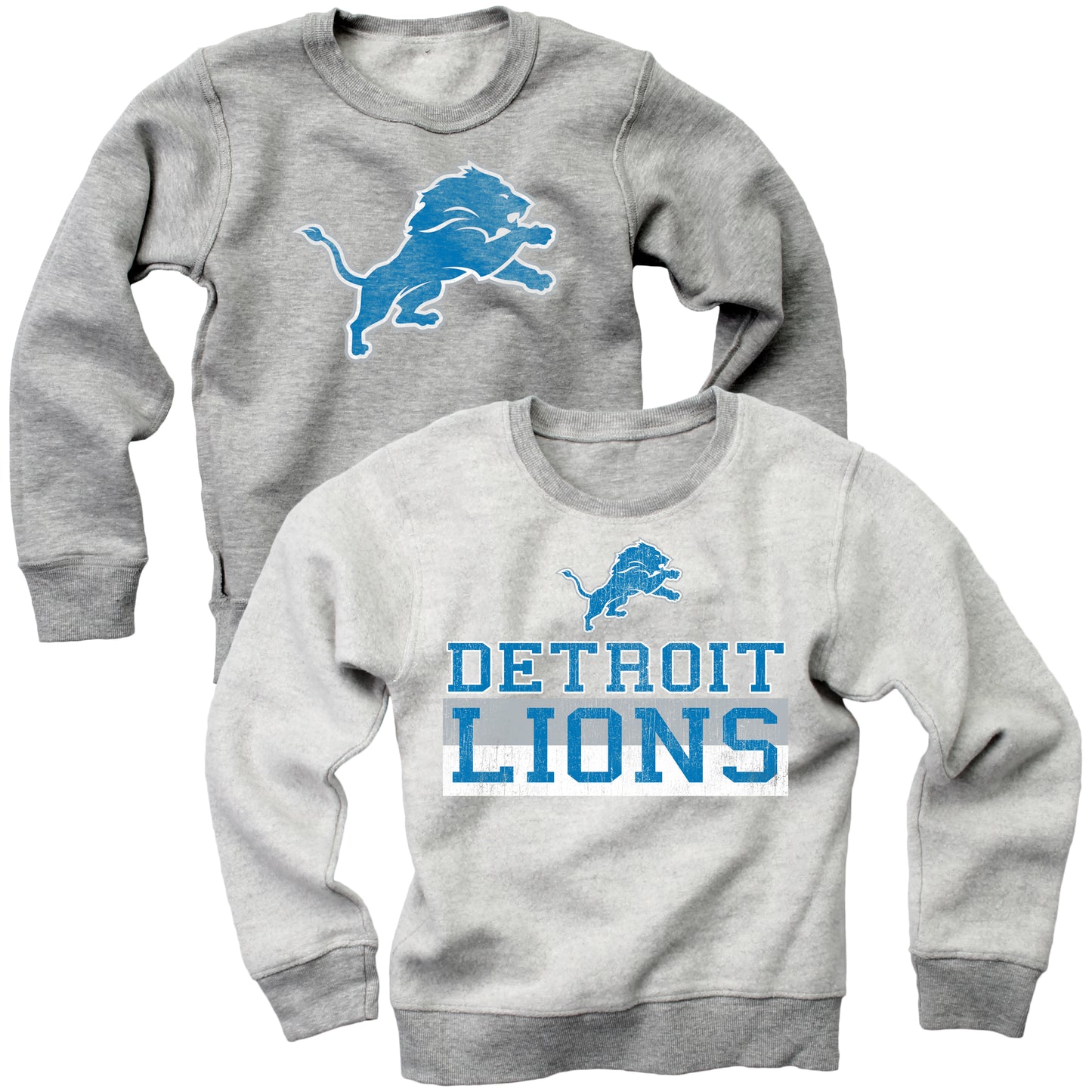 Wes and Willy Detroit Lions NFL Kids Reversible Fleece Top