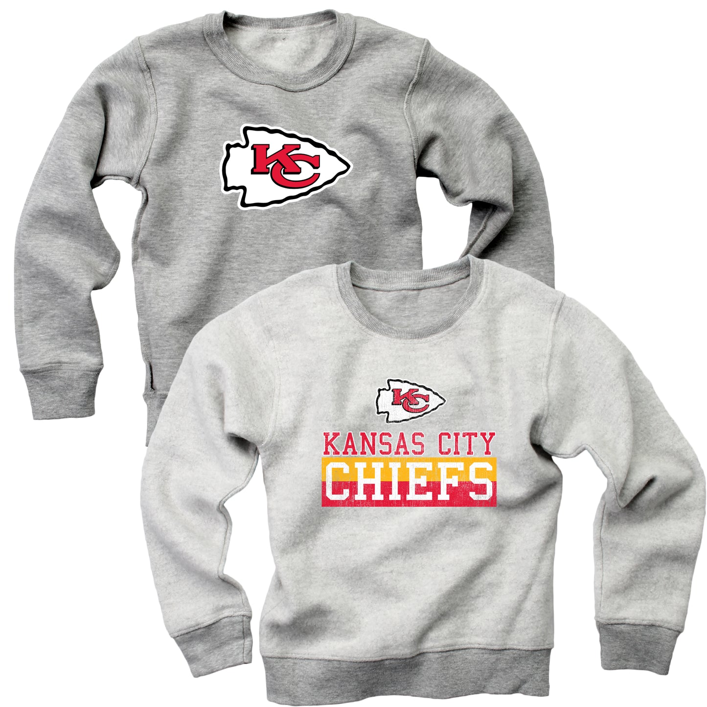 Wes and Willy Kansas City Chiefs NFL Kids Reversible Fleece Top