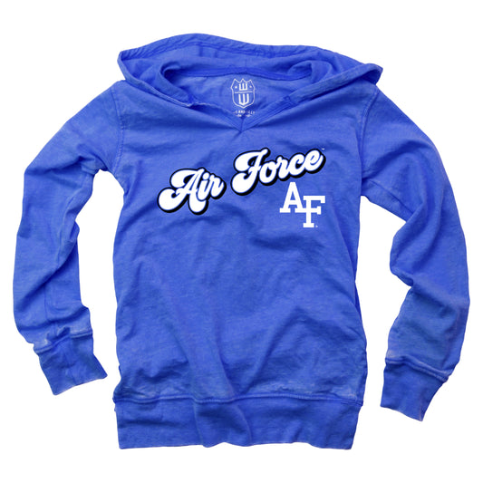 Air Force Falcons NCAA Girls VNeck Hoodie Tee