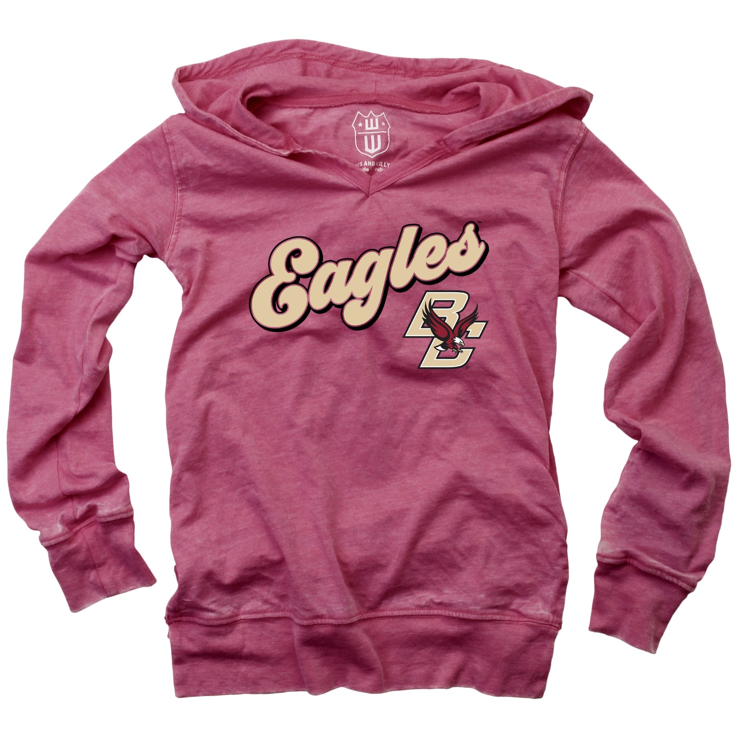 Boston College Eagles NCAA Girls VNeck Hoodie Tee