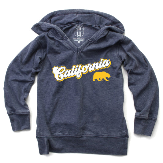 CAL Golden Bears NCAA Girls VNeck Hoodie Tee