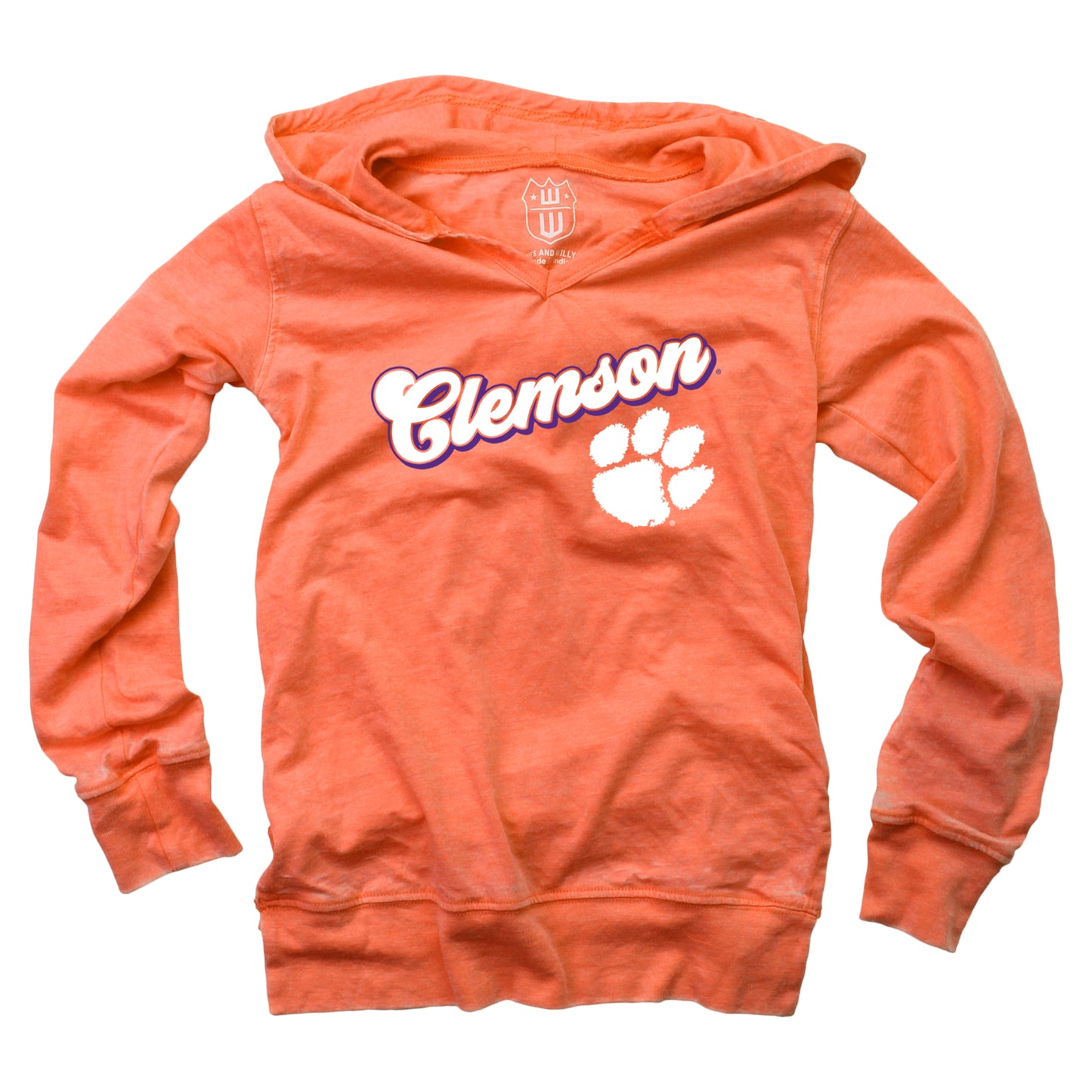 Clemson Tigers NCAA Girls VNeck Hoodie Tee