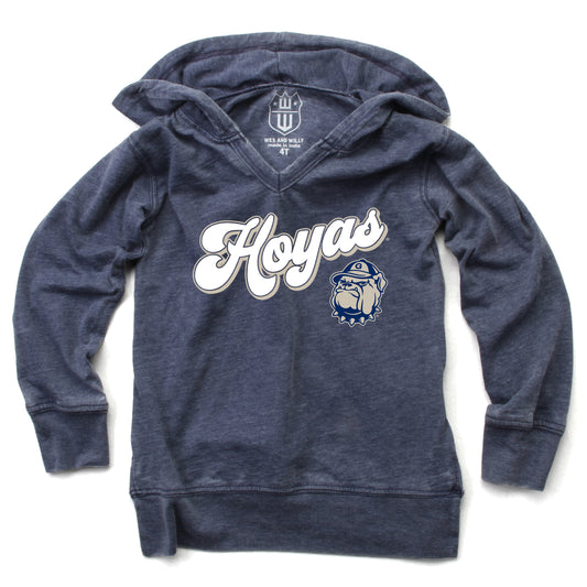 Georgetown Hoyas NCAA Girls VNeck Hoodie Tee