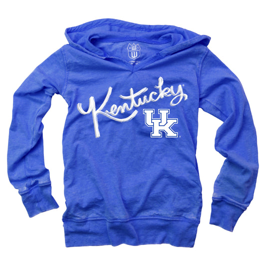 Kentucky Wildcats Girls VNeck Burnout Hoodie