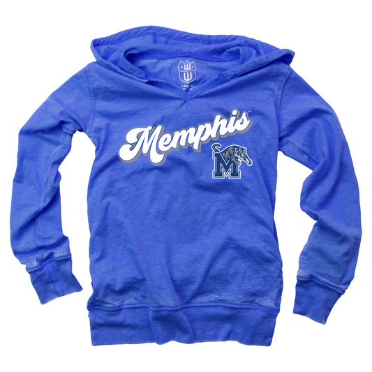 Memphis Tigers NCAA Girls VNeck Hoodie Tee