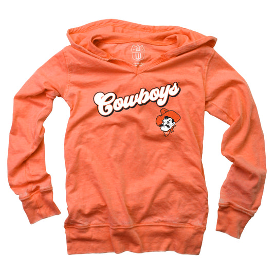 Oklahoma State Cowboys NCAA Girls VNeck Hoodie Tee