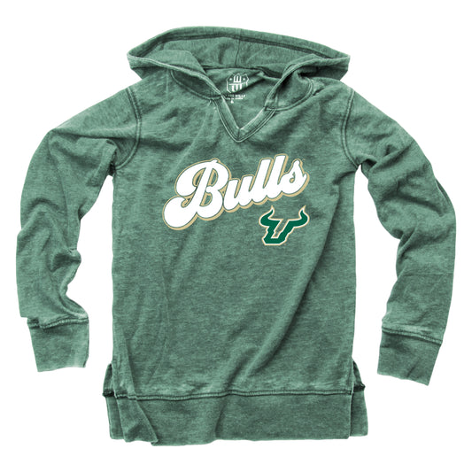 South Florida Bulls NCAA Girls VNeck Hoodie Tee