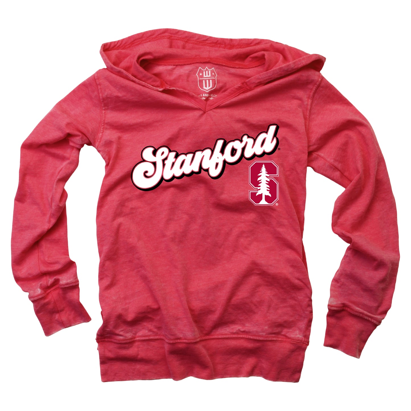Stanford Cardinal NCAA Girls VNeck Hoodie Tee