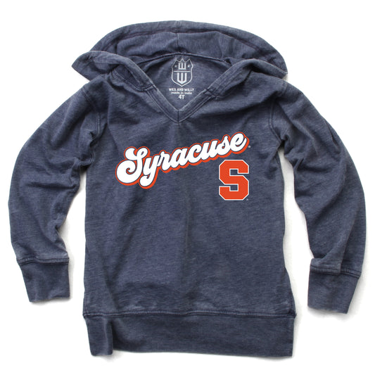 Syracuse Orange NCAA Girls VNeck Hoodie Tee