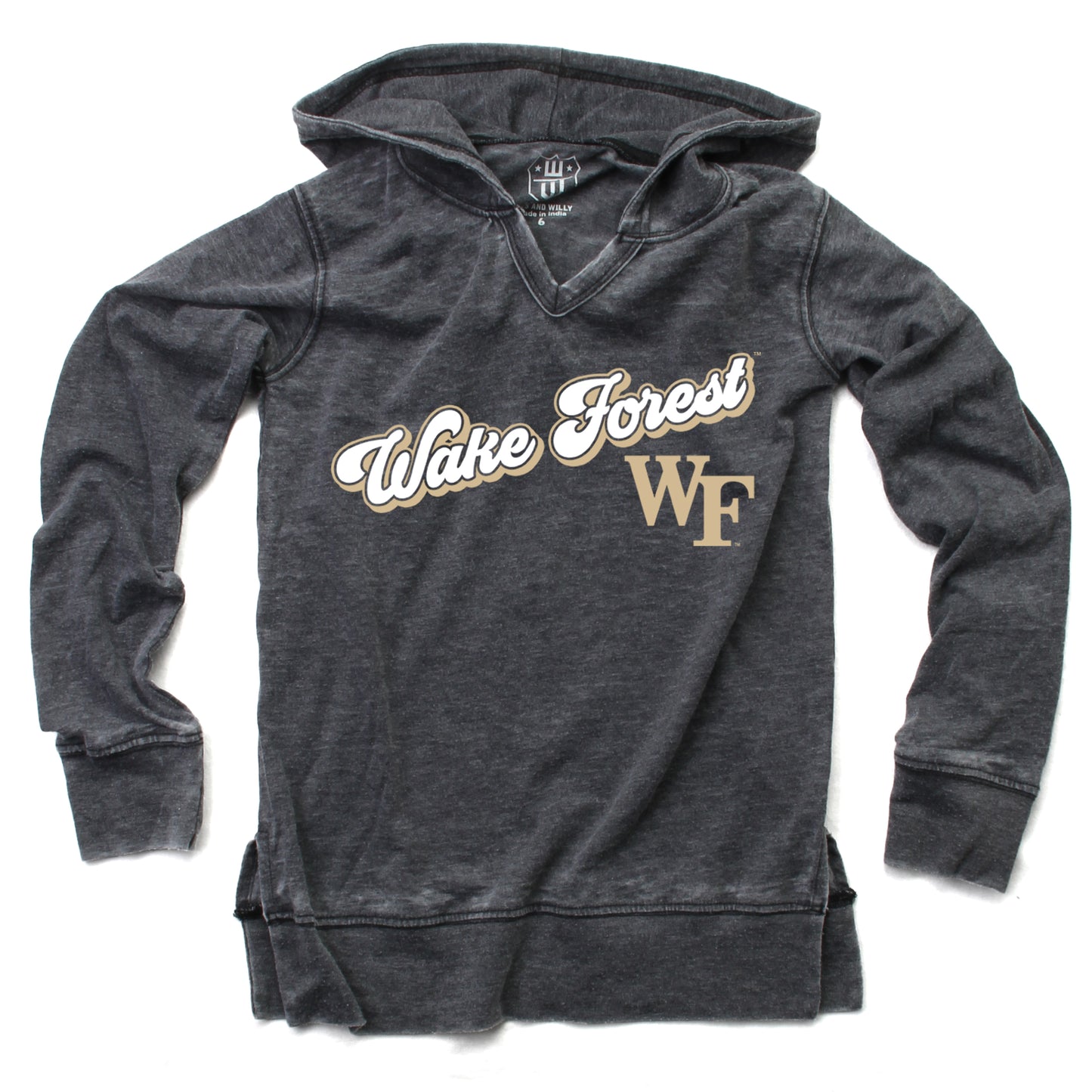 Wake Forest Demon Deacons NCAA Girls VNeck Hoodie Tee
