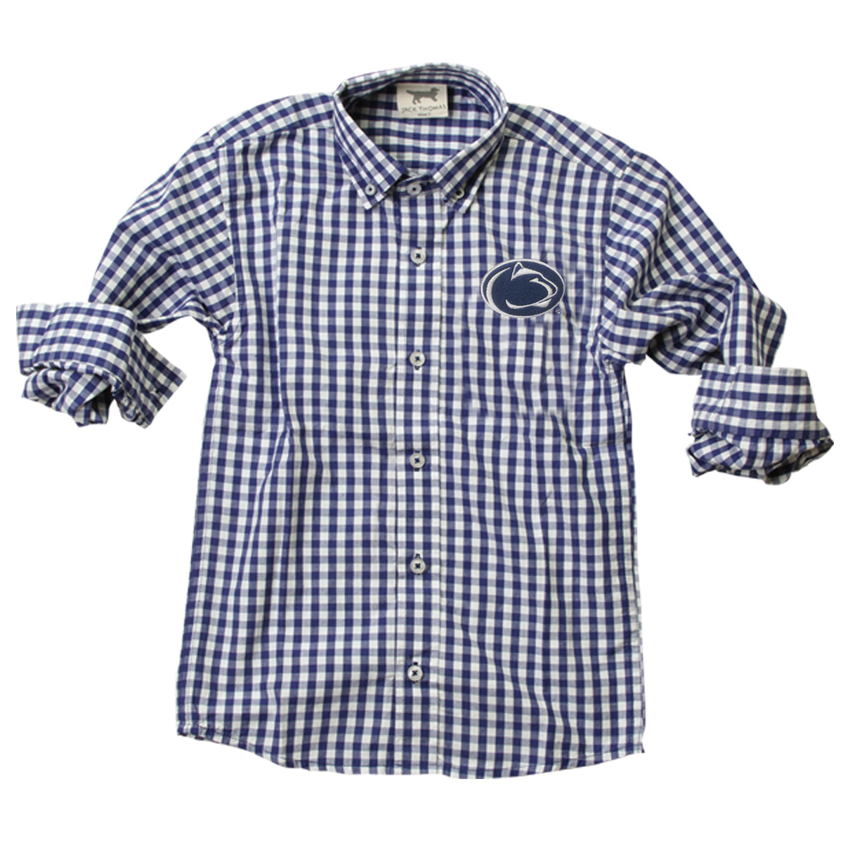 Penn State Nittany Lions Youth Boys LS Gingham Shirt