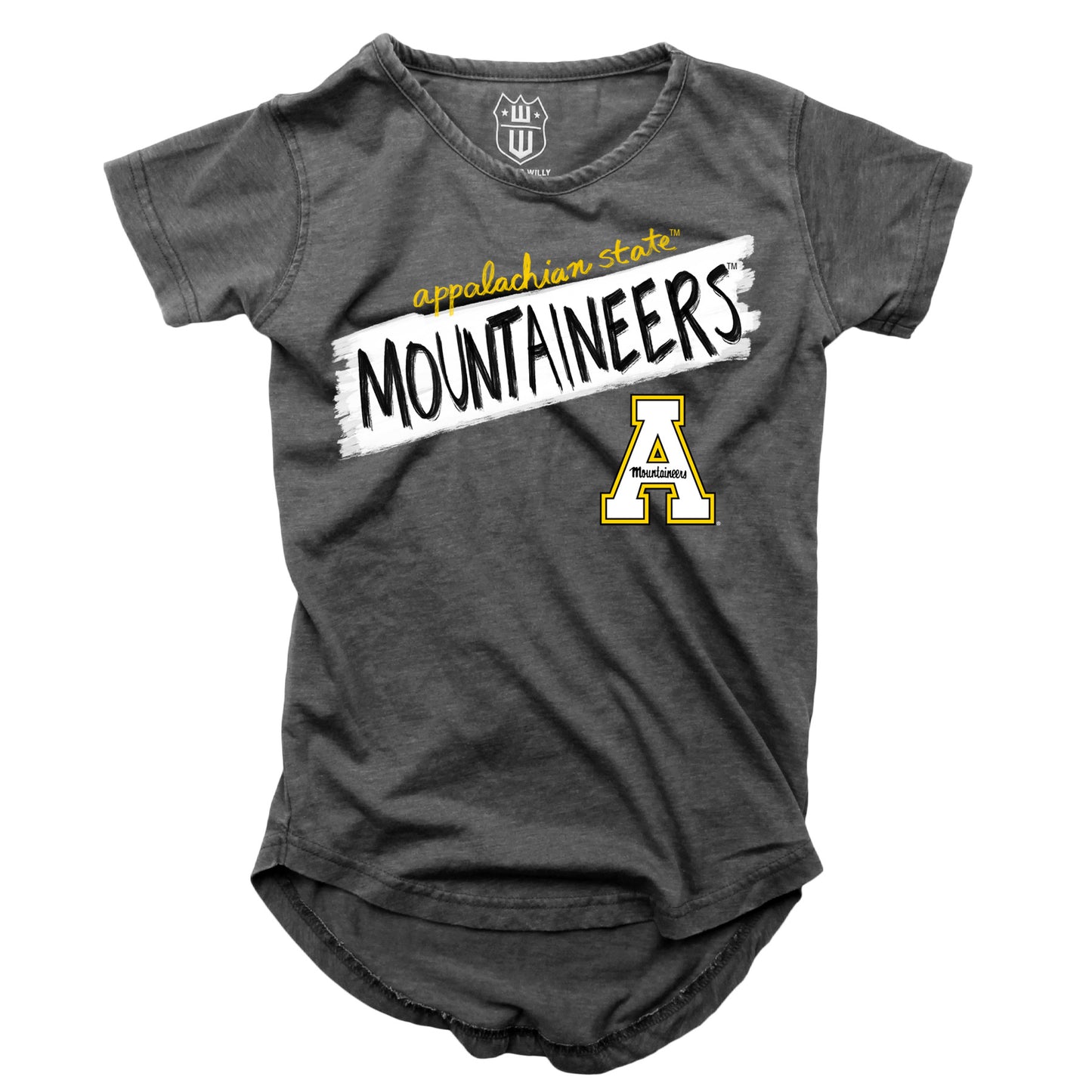 Appalachian State Mountaineers NCAA Girls S/S Burnout Tee