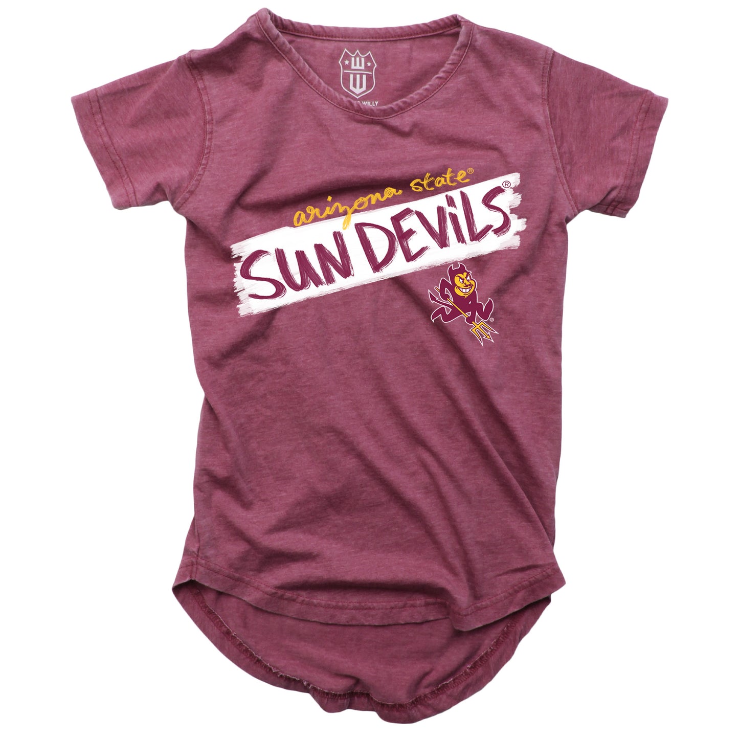 Arizona State Sun Devils NCAA Girls S/S Burnout Tee