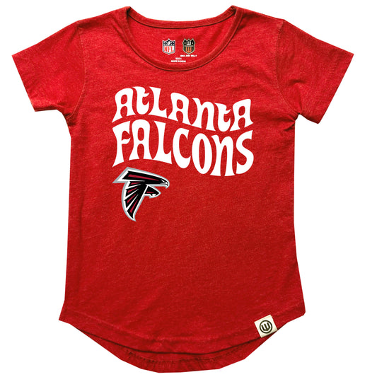 Atlanta Falcons NFL Girls SS Burn Out Tee Shirt