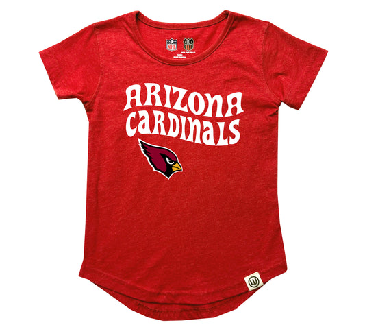 Wes and Willy Arizona Cardinals NFL Girl's Burnout T-Shirt