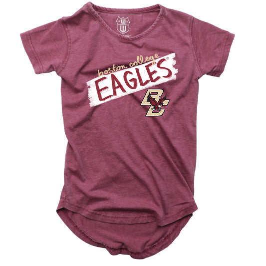 Boston College Eagles NCAA Girls S/S Burnout Tee