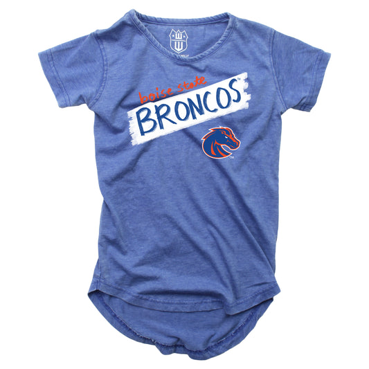Boise State Broncos NCAA Girls S/S Burnout Tee