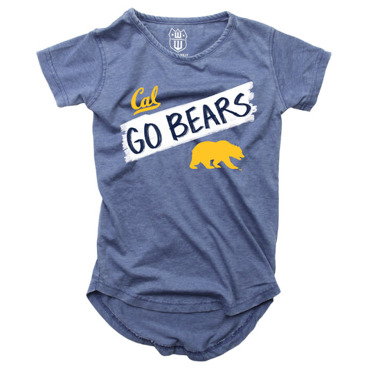 CAL Golden Bears NCAA Girls S/S Burnout Tee