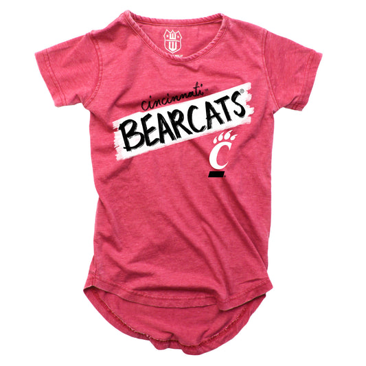 Cincinnati Bearcats NCAA Girls S/S Burnout Tee