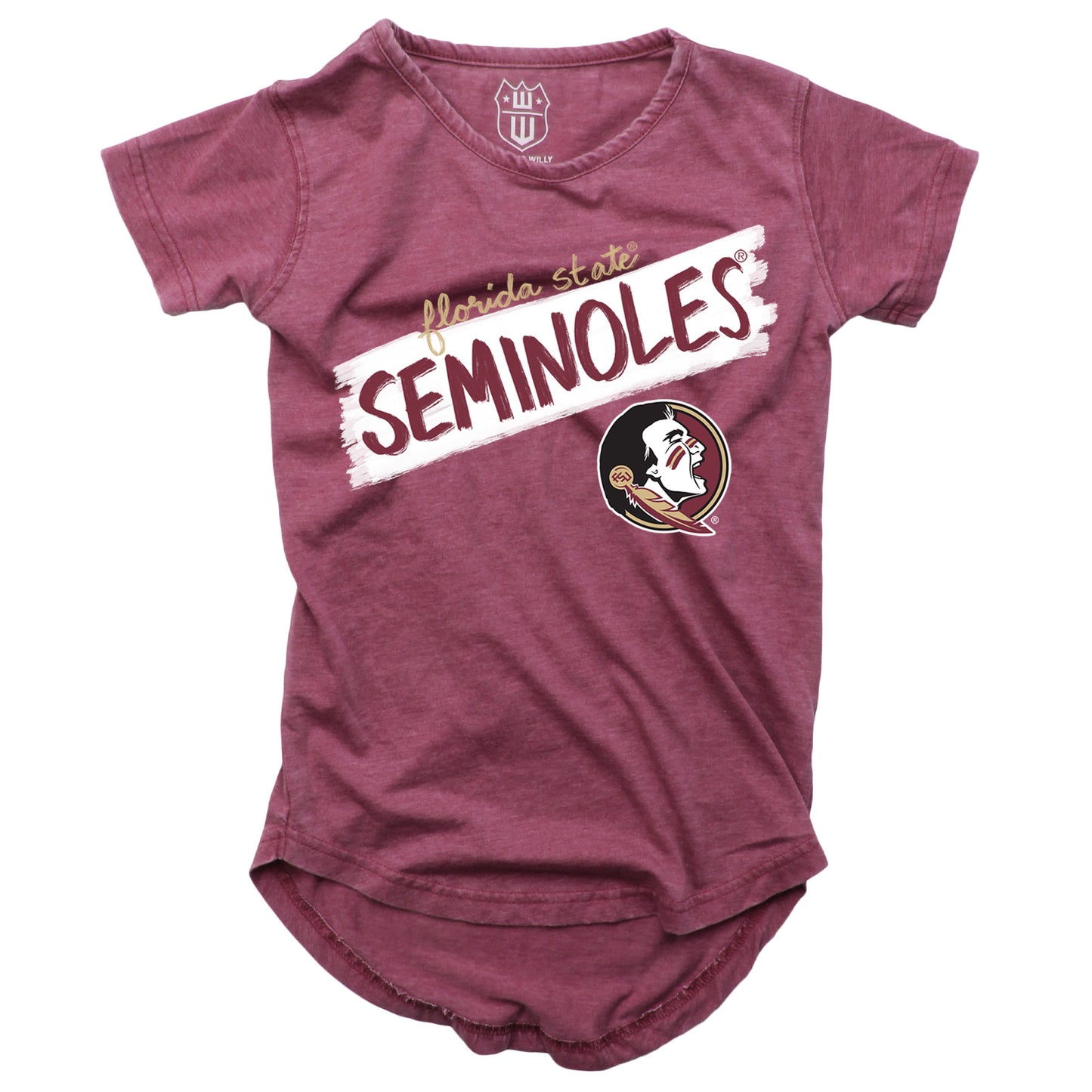 Florida State Seminoles NCAA Girls S/S Burnout Tee