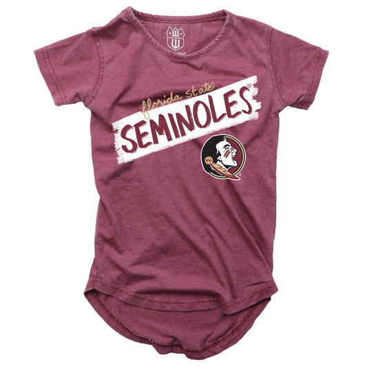 Florida State Seminoles NCAA Girls S/S Burnout Tee