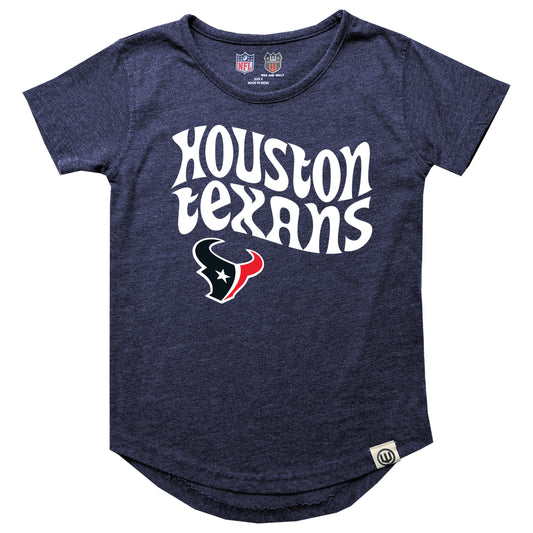 Houston Texans NFL Girls SS Burn Out Tee Shirt