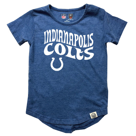 Indianapolis Colts NFL Girls SS Burn Out Tee Shirt