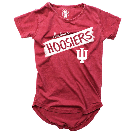 Indiana Hoosiers NCAA Girls S/S Burnout Tee