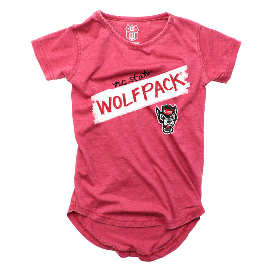 North Carolina State Wolfpack NCAA Girls S/S Burnout Tee