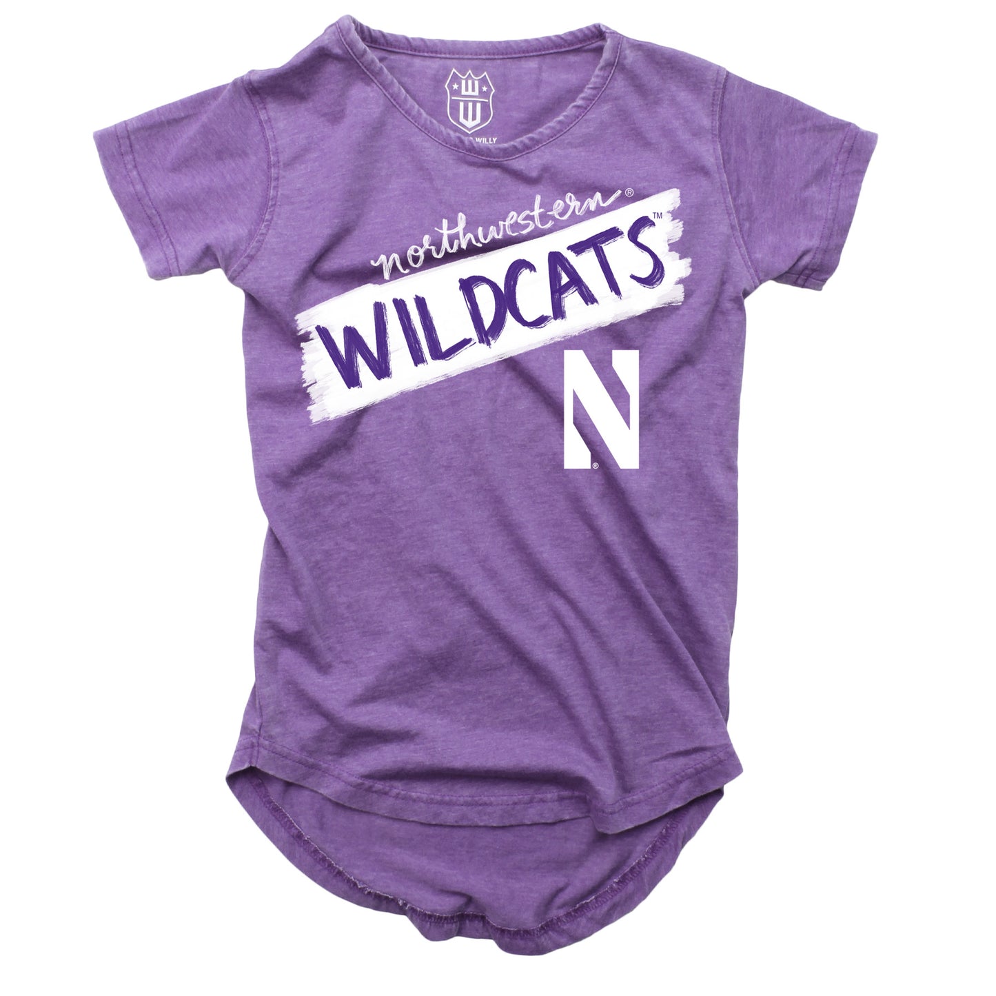 Northwestern Wildcats NCAA Girls S/S Burnout Tee