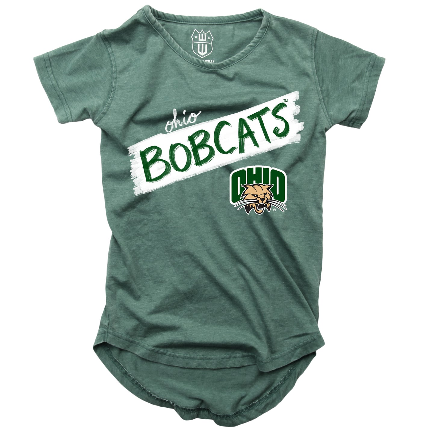 Ohio Bobcats NCAA Girls S/S Burnout Tee