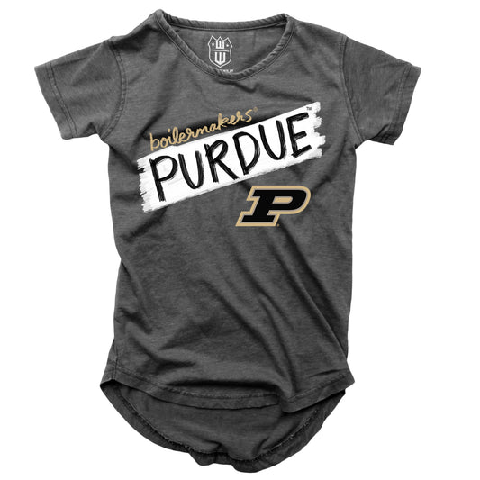 Purdue Boilermakers NCAA Girls S/S Burnout Tee