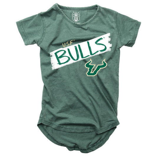 South Florida Bulls NCAA Girls S/S Burnout Tee
