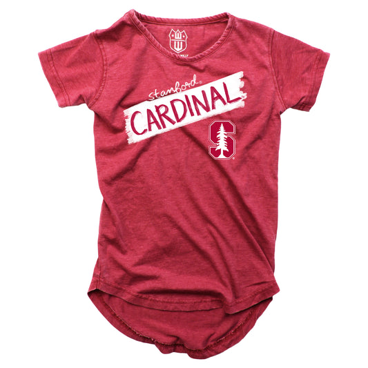 Stanford Cardinal NCAA Girls S/S Burnout Tee