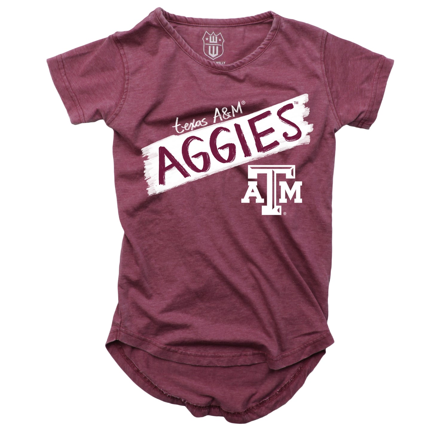 Texas A&M Aggies NCAA Girls S/S Burnout Tee