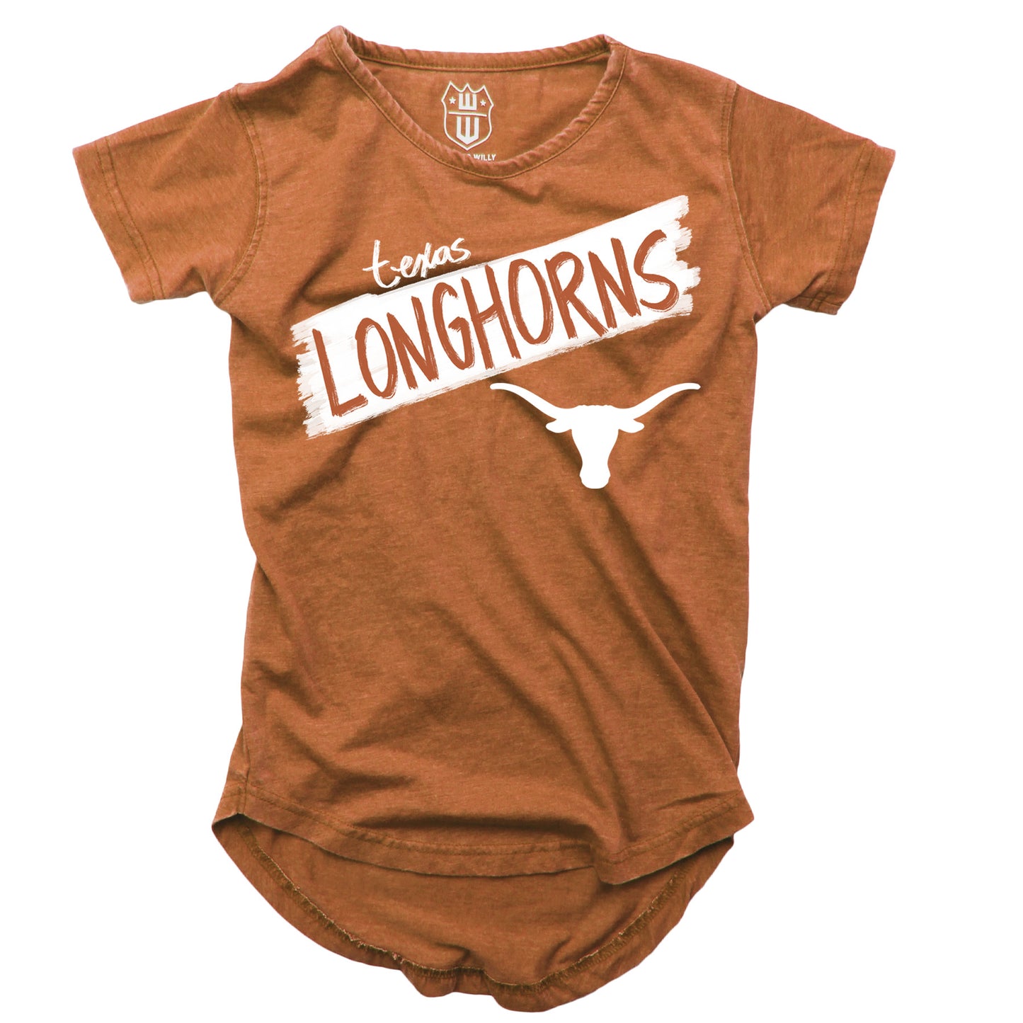 Texas Longhorns NCAA Girls S/S Burnout Tee