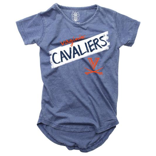 Virginia Cavaliers NCAA Girls S/S Burnout Tee