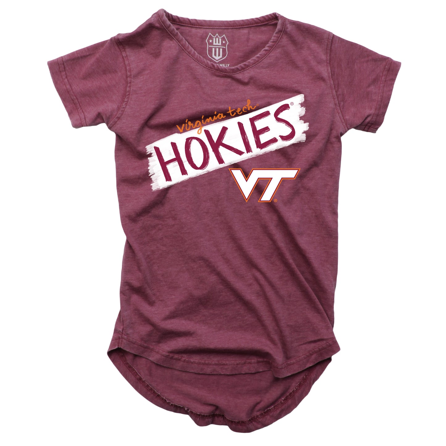 Virginia Tech Hokies NCAA Girls S/S Burnout Tee
