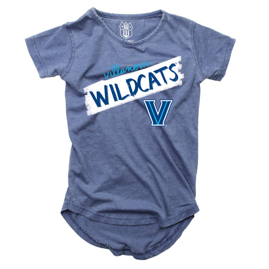 Villanova Wildcats NCAA Girls S/S Burnout Tee