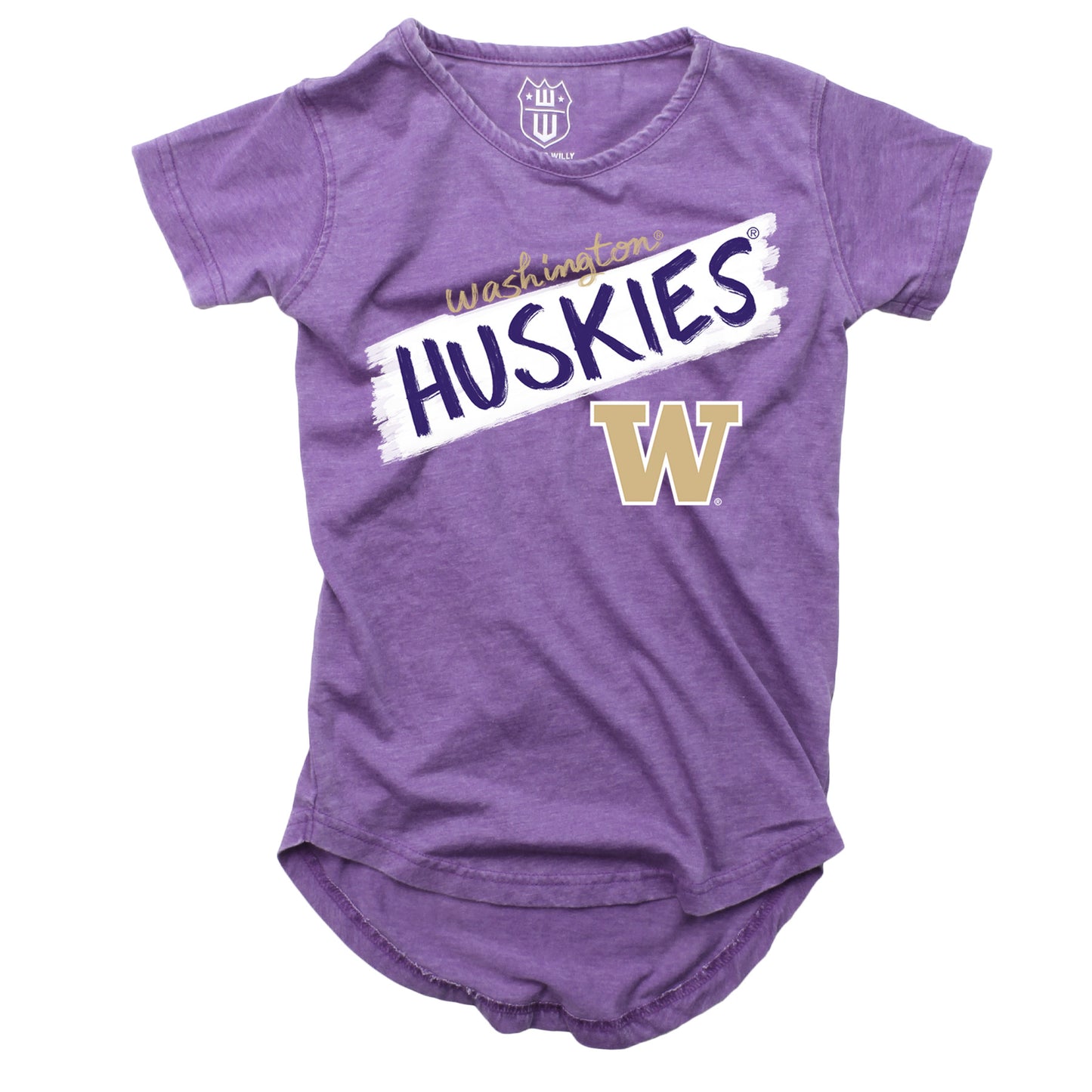 Washington Huskies NCAA Girls S/S Burnout Tee