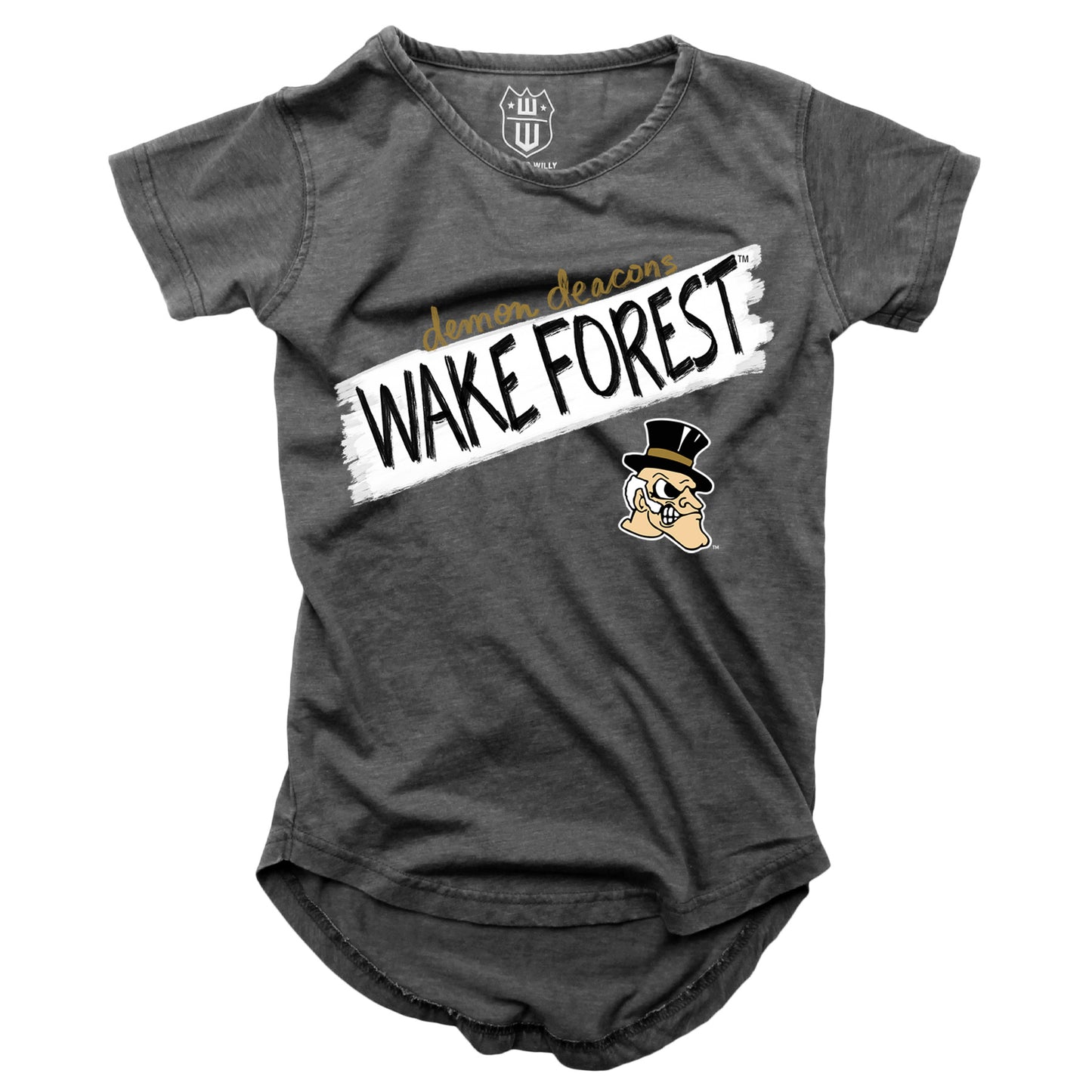 Wake Forest Demon Deacons NCAA Girls S/S Burnout Tee