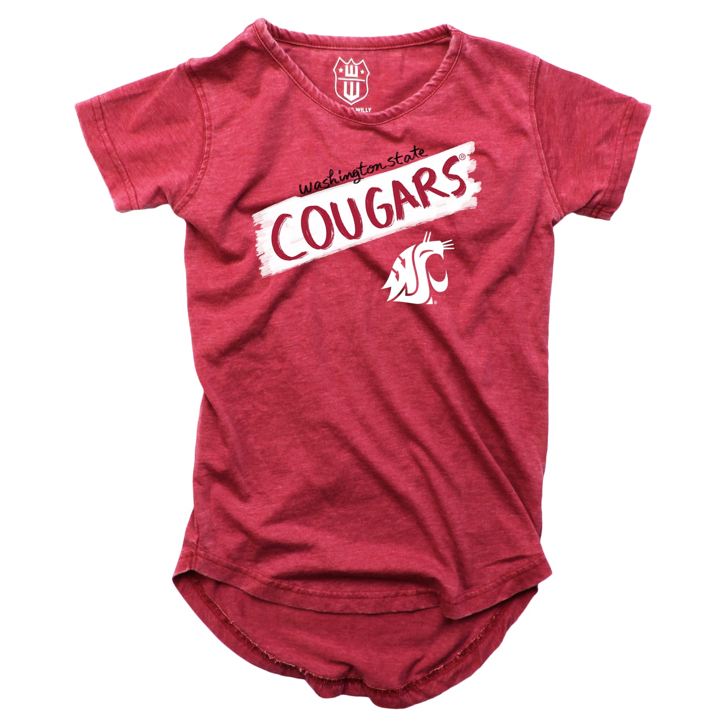 Washington State Cougars NCAA Girls S/S Burnout Tee