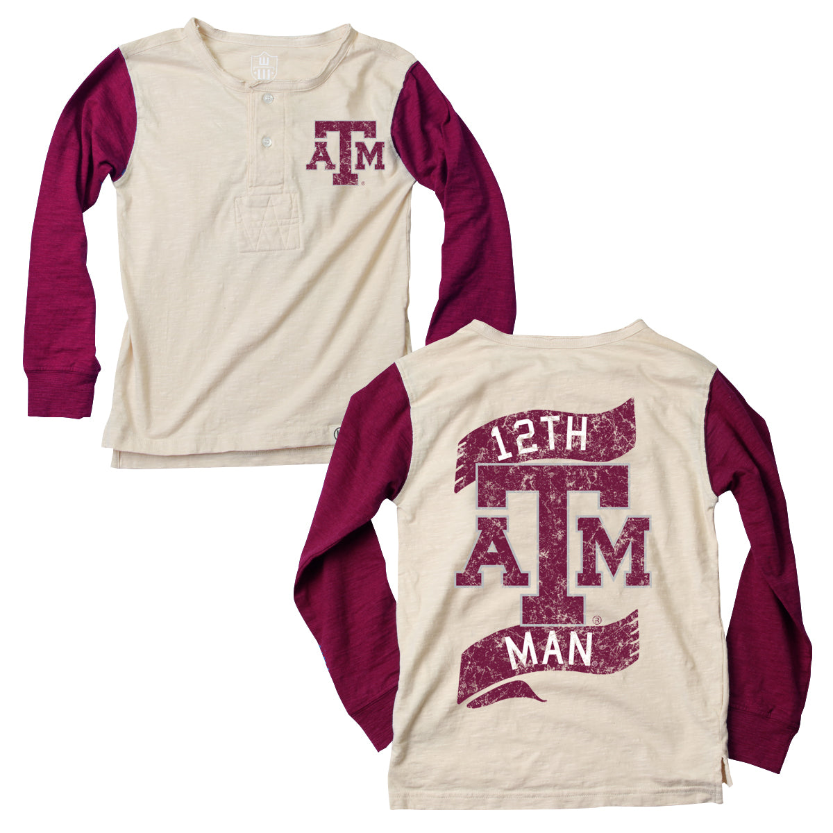 Texas A&M Aggies Youth Boys Slub Henley