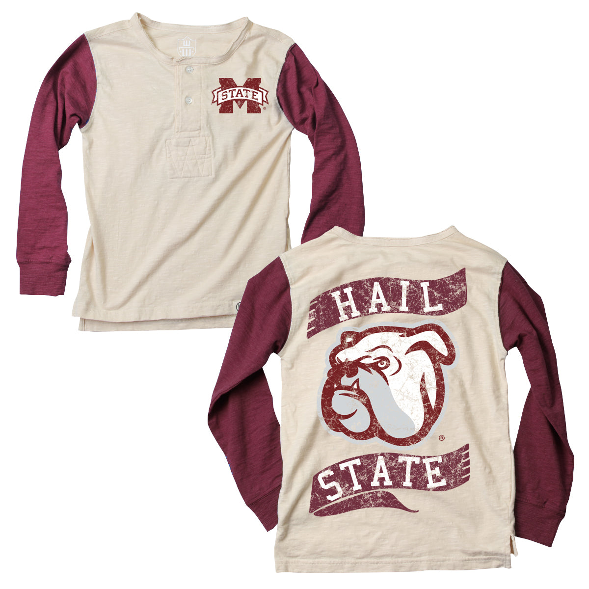 Mississippi State Bulldogs  Youth Slub Henley